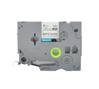 BROVACS 1 paquet de ruban d'étiquettes laminé noir sur argent compatible avec les imprimantes d'étiquettes Brother P-Touch TZ 911 TZe 911 6 mm 1/4" OPA4911