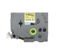BROVACS 1 paquet de ruban d'étiquettes laminé noir sur or compatible avec les imprimantes d'étiquettes Brother P-Touch TZ 851 TZe 851 24 mm 1" OPA4851