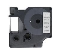 BROVACS 1 paquet de ruban d'étiquettes noir sur argent compatible avec DYMO D1 45812 19 mm OPA2312