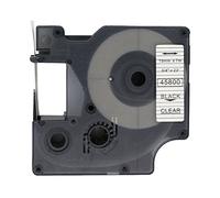 BROVACS 1 paquet de ruban d'étiquettes noir sur transparent compatible avec DYMO D1 45800 19 mm OPA2300