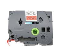 BROVACS 1 ruban adhésif noir sur orange fluo compatible avec Brother P-Touch TZ B41 Tze B41 18 mm OPA1324