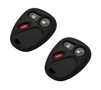 BROVACS - 2 pcs Coque de clé de rechange compatible avec CHEVROLET GMC CADILLAC HUMMER SATURN PONTIAC 3 boutons Entrée sans clé clé Clés Fob PG655BKSx2