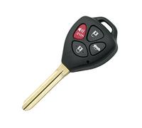BROVACS Coque de clé de rechange compatible avec Toyota 4 boutons Entrée sans clé Clé Clé Fob PG407
