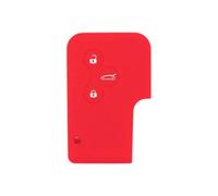 BROVACS Coque de protection en silicone compatible avec Renault CV2351 à 3 boutons pour carte intelligente et télécommande Rouge
