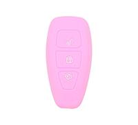 BROVACS Coque de protection en silicone compatible avec télécommande intelligente à 3 boutons Ford CV2712 Rose