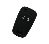 BROVACS Coque de protection en silicone pour clé de voiture à 2 boutons Compatible avec Opel Vauxhall CV9624 Noir