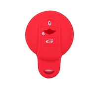 BROVACS Coque de protection en silicone pour clé de voiture BMW Mini Cooper 3 boutons CV4906 Rouge