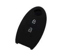 BROVACS Coque de protection en silicone pour clé de voiture intelligente 2 boutons Nissan CV9506 Noir