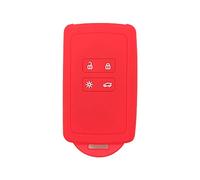 BROVACS Coque de protection en silicone pour clé télécommande 4 boutons Renault CV2352 Rouge