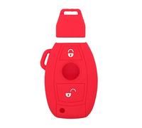 BROVACS Coque de protection en silicone pour clé télécommande à 2 boutons de Mercedes Benz CV4955 Rouge