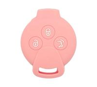 BROVACS Coque de protection en silicone pour clé télécommande à 3 boutons de Mercedes Benz Smart Fortwo CV4953 Corail clair