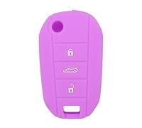 Brovacs Étui en silicone CV4300 pour clés de voiture - 3 boutons pour ouverture à distance - Pour Peugeot Citroën