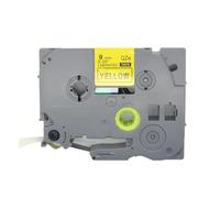 BROVACS Lot de 1 ruban d'étiquettes laminé noir sur jaune compatible avec l'imprimante d'étiquettes Brother P-Touch TZ 621 TZe 621 9 mm 3/8'' OPA4621