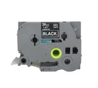 BROVACS Lot de 1 ruban d'étiquettes laminées blanc sur noir compatible avec imprimante d'étiquettes Brother P-Touch TZ 365 TZe 365 36 mm OPA4365