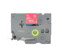 BROVACS Lot de 1 ruban d'étiquettes laminées blanc sur rouge compatible avec imprimante d'étiquettes Brother P-Touch TZ 415 TZe 415 6 mm 0,6 cm OPA4415