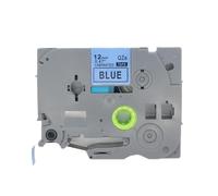 BROVACS Lot de 1 ruban d'étiquettes laminées noir sur bleu compatible avec imprimante d'étiquettes Brother P-Touch TZ 531 TZe 531 12 mm 1/2" OPA4531