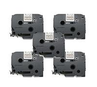 BROVACS Lot de 5 rubans d'étiquettes blanches sur noir compatibles avec Brother P-Touch TZ 365 TZe 365 36 mm OPA1136Ex5