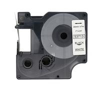 BROVACS OPA2413 Lot de 1 ruban adhésif noir sur blanc compatible avec DYMO D1 53713 24 mm