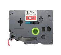 BROVACS Ruban d'étiquettes blanc sur rouge compatible avec Brother P-Touch TZ 445 TZe 445 18 mm OPA1144E