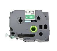 BROVACS Ruban d'étiquettes blanc sur vert compatible avec Brother P-Touch TZ 765 TZe 765 36 mm OPA1176E