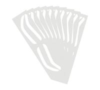 Brow Brow Mapping Guide Sticker, Airbrush Brow Border Shaping Guide Guide Tape, 10 paires de bandes auxiliaires, porte-timbres, colle, protection étanche des sourcils