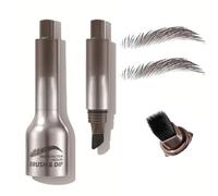Brow Lifting Lot de 2 brosses à sourcils 3D - Séchage rapide - Imperméables - Naturel et longue durée (02#taupe)