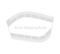 Brow Mapping - Adjustable Measuring Tool for Makeup Application | Aluminum Alloy with Flexible Scale, Precision Ruler for Perfect Symmetrical Eyebrow Shaping Design 3.43x1.57 in