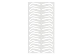 Brow Mapping Guide Paper Lot de 10 paires d'autocollants de sculpture pour aérographe pour sourcils professionnels