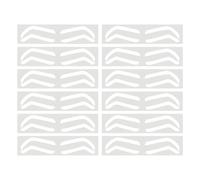Brow Mapping Guide Paper Lot de 10 paires d'autocollants professionnels pour la coloration des sourcils, teintures de teinture, marques auxiliaires, protection des sourcils