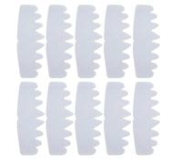 Brow Moisture Shield - Forehead Drying Band, Helmet Interior Patch, Keeps Headwear Fresh, Cooling Fabric Technology, Sport Clothing Class, Slim Breathable Invisible Black Pack of Ten Units