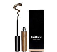 Brow Tattoo Gel Tint, Peel Off Tattoo Eyebrow Gel, Waterproof EyebrowGel with EyebrowStencil, Long Lasting Waterproof EyebrowTattoo Makeup, Easy to Use (#Light Brown)