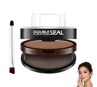 Browfico Set De Tampons à Sourcils,Browfi Tampon Sourcils Waterproof Pour Femme,Outil De Définition Des Sourcil,Kit Brow Lift Sourcils,Personnalisez Rapidement La Forme Sourcil，Brun Clair+Gris Foncé
