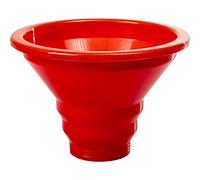 Browin 139200 Entonnoir pour verres 150/55 mm pour grands et petits verres Entonnoir universel sans danger pour le contact avec le vin et la bière Rouge