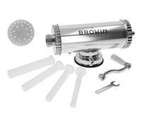 Browin 311009 Machine à Saucisses Horizontale 1,5 kg avec Piston en Silicone | Poussoir a Saucisse Manuel | en Acier Inoxydable | avec 4 Tubes de Remplissage de Dimention différentes