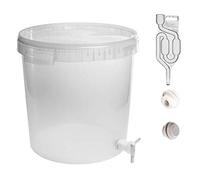Browin 340437 Beste Angebote Cuve de Fermentation 30 litres + Robinet + Couvercle + Tuyau de Fermentation Seau Ballon de Fermentation