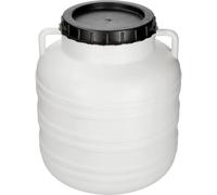 Browin 360120 Baril à Chou 20 L, Ø 13 cm | Pour Chou, Concombres, Mariner, Ensilage, Alimentaire | Avec Couvercle, Poignées | Blanc