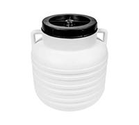 Browin 360160 Baril à Chou 60 L, Ø 20 cm | Baril pour Chou, Concombres, pour Mariner, pour Ensilage, Alimentaire | Baril avec Couvercle, Poignées Blanc