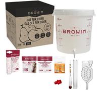 Browin 400040 Kit de Démarrage Cidrerie 20 L | Production de Vin à la Maison | Un Ensemble Complet pour la Production de Cidre | Parfait pour Un Cadeau - Emballage élégant