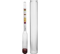 Browin 405550 Aréomètre, Indicateur de Teneur en Sucre 0-29 ° Blg | Parfait pour le Vin et la Bière | + Tube à Essai Incassable