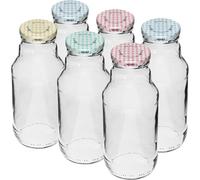 Browin 631330 TO Lot de 6 bouteilles en verre vides avec bouchon à vis Ø 43 - 330 ml - Avec bouchon à vis TO43 0,33 l