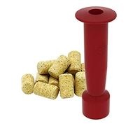 Browin 650003 Kit de bouchage de vin : Marteau-Bouchon + 10 Bouchons en liège pressé Naturel en Plastique, Bois, Rouge