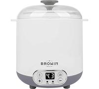 Browin 801013 Yaourtière - Fromagère avec Thermostat 1,5 L | Machine Électrique pour Yaourts et Fromages Faits Maison | Température 22-50°C | Timer jusqu'à 48 h | Blanc
