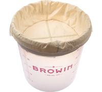 Browin 810 601 Sac de filtration avec fond renforcé, sac en coton naturel multi-usages, fond renforcé avec des bâtons pour la filtration des liqueurs - 10 l - Robuste