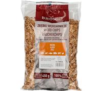 Browin® Copeaux de fumage en aulne 450 g 780836 | Bois de fumage 6-8 mm pour viande et poisson | Copeaux de fumage pour fumage et barbecue | Copeaux de fumage pour fumoir, barbecue à gaz et barbecue