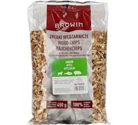 Browin® Copeaux de fumage pommier 450 g 780835 | Bois de fumage 6-8 mm pour viande et poisson | Copeaux de fumage pour fumage et barbecue | Copeaux de fumage pour fumoir, barbecue à gaz et barbecue