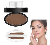 Browlyn Set de tampons à sourcils,Tampon sourcils waterproof,Kit brow lift sourcil - Étanche et résistant à la sueur,sans bavures,outil de définition des sourcil pour femmes débutantes，A#Light Brown