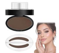 Browlyn Set de tampons à sourcils,Tampon sourcils waterproof,Kit brow lift sourcil - Étanche et résistant à la sueur,sans bavures,outil de définition des sourcil pour femmes débutantes，C#Dark Brown