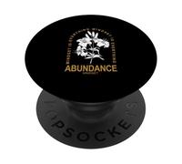 Brown Abundance Mindset Brown Graphic PopSockets PopGrip Adhésif