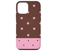 Brown and Pink Polka Dots Classic Polkadots Aesthetic Girly Coque pour iPhone 12 Mini