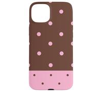 Brown and Pink Polka Dots Classic Polkadots Aesthetic Girly Coque pour iPhone 15 Plus